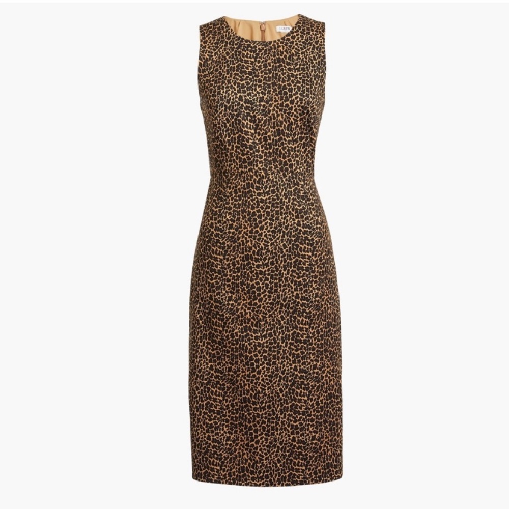 J Crew Factory Leopard Print Dress